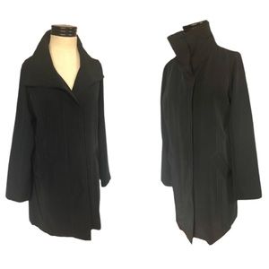 Eileen Fisher Black High Collar Jacket Medium